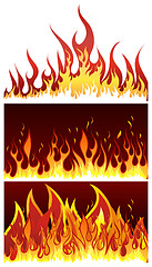 Image showing fire background set