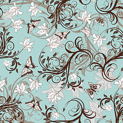 Image showing Seamless floral pattern