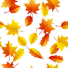 Image showing maples leaves seamless
