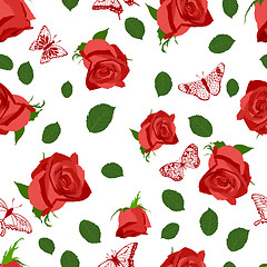 Image showing seamless floral pattern