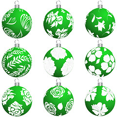 Image showing christmas ball set