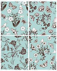 Image showing seamless floral pattern