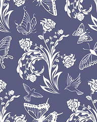 Image showing seamless floral pattern