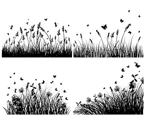 Image showing meadow silhouettes