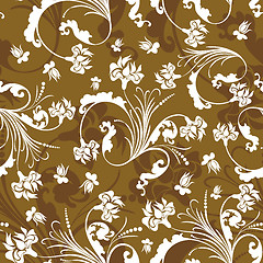 Image showing Seamless floral pattern