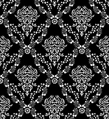 Image showing seamless damask pattern