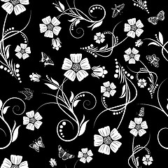 Image showing seamless floral pattern