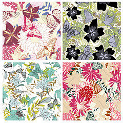 Image showing seamless floral pattern