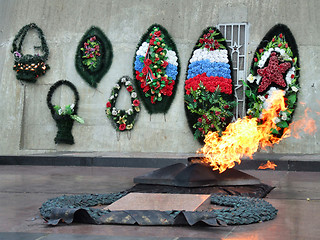 Image showing Russian soldiers memorial in Murmansk