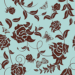 Image showing seamless floral pattern