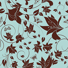 Image showing seamless floral pattern