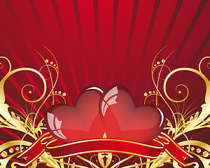 Image showing St. Valentine's day card