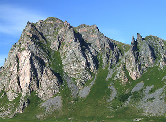 Image showing Rugged rocks - mountains in Norway