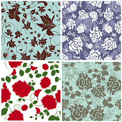 Image showing seamless floral pattern