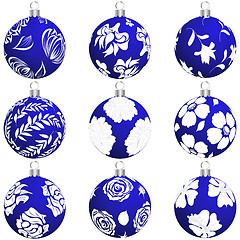 Image showing christmas ball set