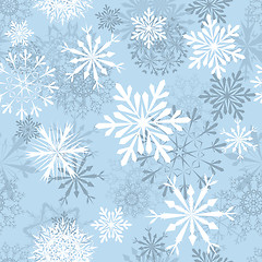 Image showing seamless snowflakes background