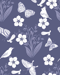 Image showing seamless floral pattern