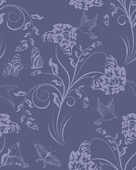 Image showing seamless floral pattern