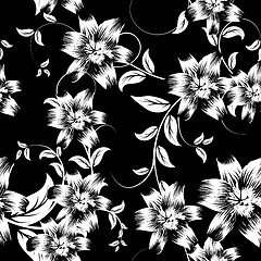 Image showing seamless floral pattern