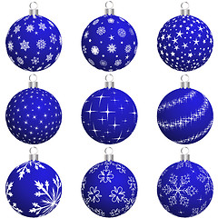 Image showing christmas ball set