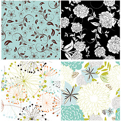 Image showing seamless floral pattern