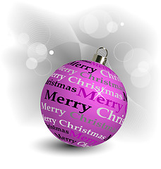 Image showing Stylized Christmas ball illustration