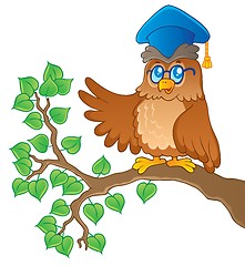 Image showing Owl teacher theme image 1