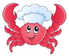 Image showing Cartoon crab chef