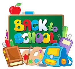 Image showing Back to school thematic image 2