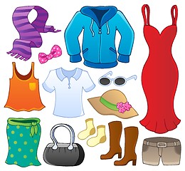 Image showing Clothes theme collection 1