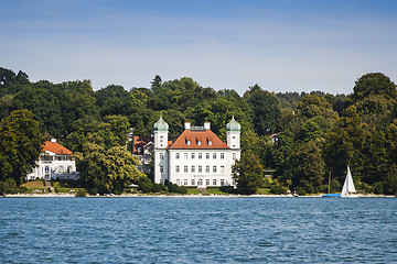 Image showing Pocci Castle at Starnberg lake