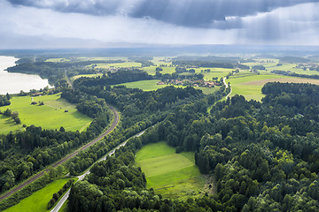 Image showing panoramic aerial view Bavaria