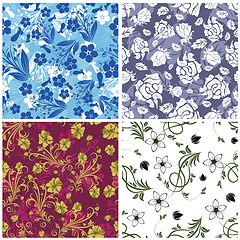 Image showing seamless floral pattern