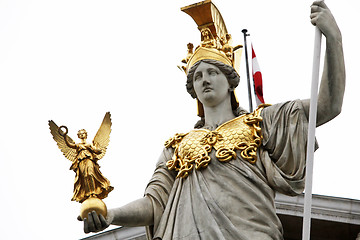Image showing Pallas Athene in front of Austrian parliament