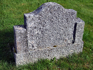 Image showing Old empty gravestone