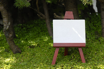 Image showing blank easel
