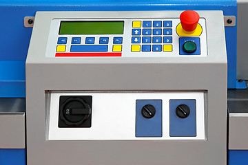 Image showing Machine control panel