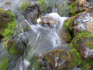 Image showing River cascades in motion