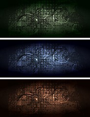 Image showing Grunge style banners