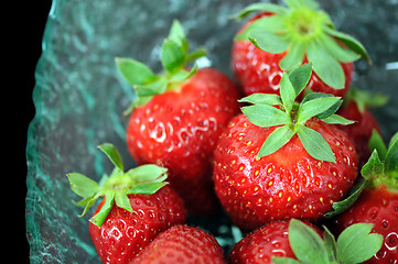 Image showing strawberries macro
