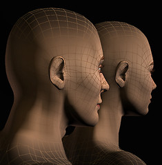 Image showing futuristic human couple