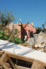 Image showing abandoned neoclassical house