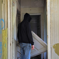 Image showing unhinged door