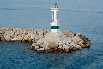 Image showing jetty lighthouse