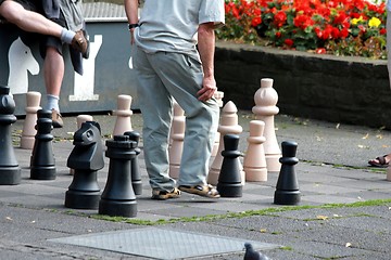 Image showing outdoor chess