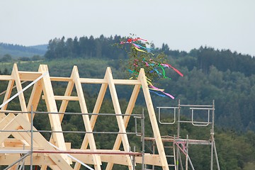 Image showing wooden roof chair