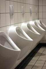 Image showing plain urinals