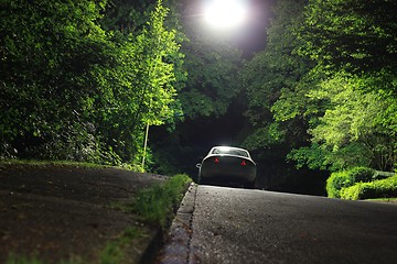 Image showing night parked car