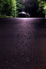 Image showing night parked car