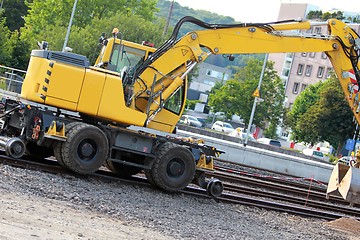 Image showing railroad excavator